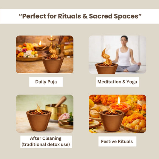 Sambrani Cups | Temple-Style Resin Dhoop Inspired by Jaipur Rituals | Deep Purifying Aroma for Puja, Meditation & Home Cleansing | Easy Light, Charcoal Free