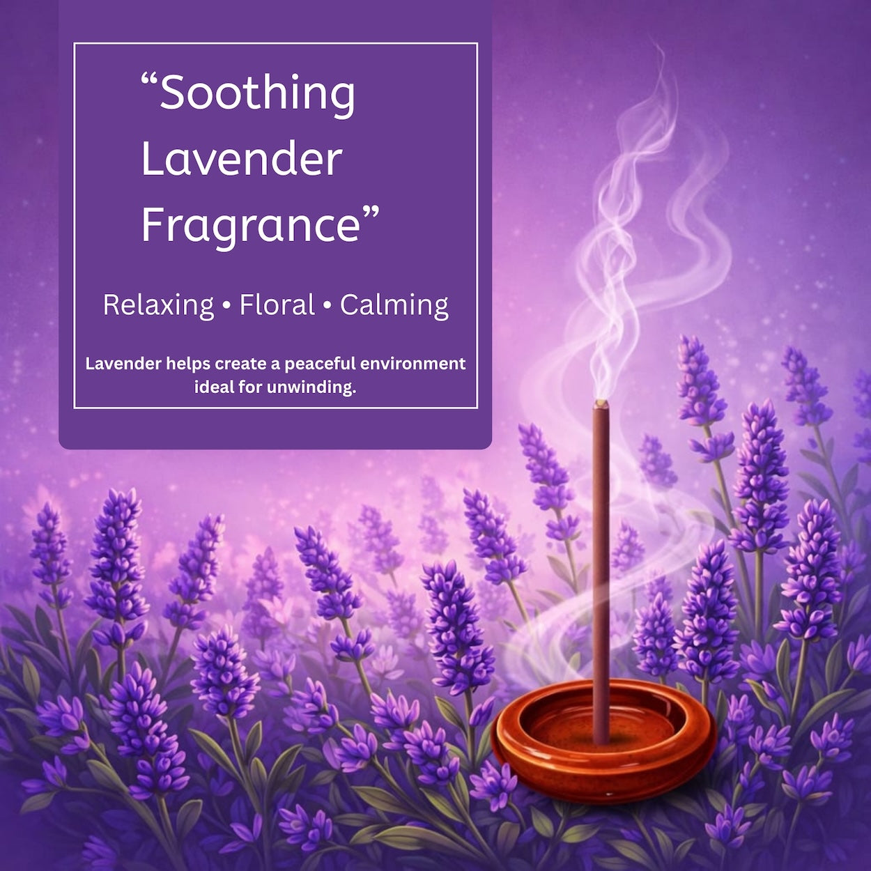 Lavender Bambooless Incense Sticks – “Jal Mahal Evenings” | Long Lasting Low Smoke Agarbatti | Inspired by Jaipur’s Calm Lake Evenings | Meditation & Stress Relief | 40 Sticks