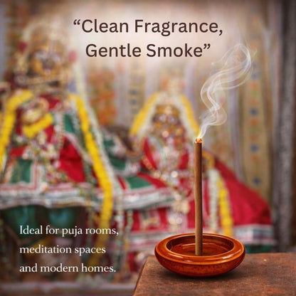 Darshan (Kesar Chandan Bambooless Incense Sticks) | Premium Low Smoke Agarbatti for Puja, Meditation & Aarti | Long Lasting Temple Fragrance | Clean Burning Bambooless Incense