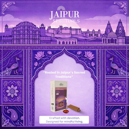 Lavender Bambooless Incense Sticks – “Jal Mahal Evenings” | Long Lasting Low Smoke Agarbatti | Inspired by Jaipur’s Calm Lake Evenings | Meditation & Stress Relief | 40 Sticks
