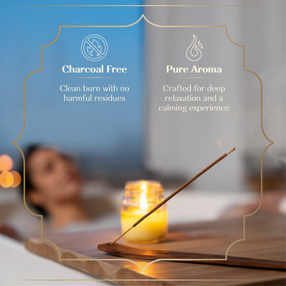 Royal Amer Palace Collection | 3-in-1 Fragrances | Nagchampa, Oudh, Kesar Chandan | Charcoal Free, Pure Aroma (Pack of 3)