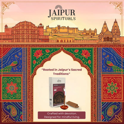 Darshan (Kesar Chandan Bambooless Incense Sticks) | Premium Low Smoke Agarbatti for Puja, Meditation & Aarti | Long Lasting Temple Fragrance | Clean Burning Bambooless Incense
