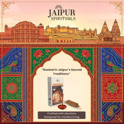 Morning Courtyards Nagchampa Bambooless Incense Sticks | Clean Burning Incense for Puja, Meditation & Yoga | Low Smoke, Long Lasting Fragrance | Inspired by Serene Jaipur Mornings